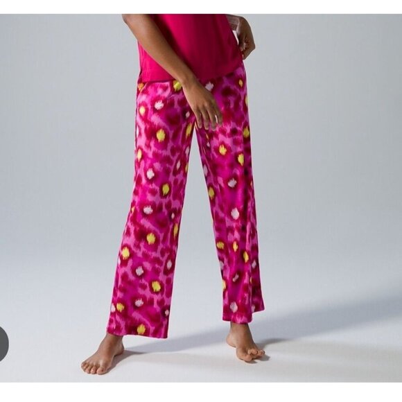 Soma pajama pants sz M Short Fierce Stiletto pattern pink - Picture 1 of 12